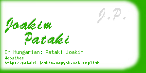 joakim pataki business card